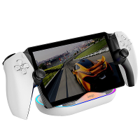 IPEGA PG P5P02 Oplaadstation met RGB licht voor PS5 Portal Handheld Game Console Stand Houder