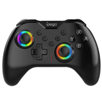 Ipega PG SW123A Draadloze RGB Gaming Controller voor Nintendo Switch Mechanische knoppen Turbo functie Gyro Dual vinger