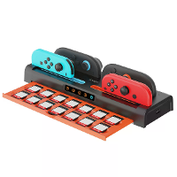 IPEGA Switch2 controller 4 in 1 oplaadstation voor NS/OLED controllers kan 14 spelkaarten opslaan PG SW2252