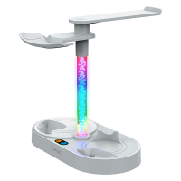 Voor PS5 VR2 Magnetische Absorptie Oplaadstandaard met RGB verlichting VR headset Gamepad opslagdisplaybeugeloplader