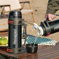 IPRee 1200ml Grote Capaciteit RVS Geïsoleerde Fles Lekvast Draagbare Dubbelwandige Vacuüm Thermosfles Waterkan Houdt War