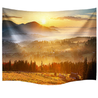 Ipree™ 153x102cm Outdoor Travel Beach Towel Mat Sunny Sunshine Polyester Hanging Tapestry