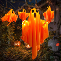 IPRee 1PC Halloween LED Geestenlichten Decoraties Verstelbare Hangende Spookachtige Decoratie met Feestverlichting Binne