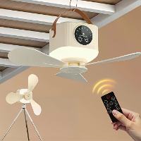 IPRee 2 in 1 Draagbare Ventilator Campinglicht 3600mAh Oplaadbare Buiten Camping Tent Ventilator Nieuwe Afstandsbedienin
