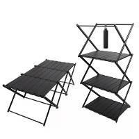 IPRee 2 in 1 Ultra Light Outdoor Vouwplanken en Tafels Camping Draagbare Multi Laagse Planken Tafel Picknick Benodigdhed