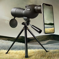 IPRee 25 75x60 HD Spotting Scope Krachtige Monoculair Zoom Telescoop BAK7 Prismaa Waterdicht voor Vogelspotten Doelgeric