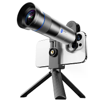 IPRee 28X Monoculaire Telescope Telephoto lens 450mm Merkpuntslengte Meellaag Coating met Tripod Stand Lensadapter & Tel