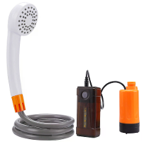 IPRee 3,5 4,5L/min Buiten Camping Douche Draagbare Elektrische Douchepomp IPX7 met LED Licht voor Kamperen Backpacken St