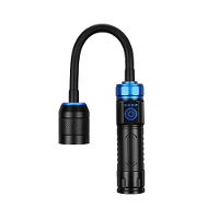 360° Rotatie Lamp Hoofd Zoombare LED Zaklamp 18650 26650 Oplaadbare Werk Lamp met Magnetische Basis Aluminium Legering B
