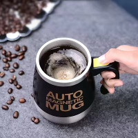 IPRee 400ml Automatische Zelfroerende Magnetische Mok 304 RVS Koffie Melk Mengbeker Creatieve Blender Slimme Mixer Therm