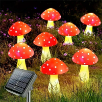 IPRee 8 LED Solar Fairy Light Tuin Buiten Decor Waterdichte Nachtlamp Yard Voor Kerstmis Bruiloft Feest Decoratie Licht