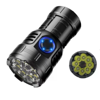 IPRee 8 stuks LED krachtige LED zaklamp USB oplaadbaar kampeerlantaarn EDC torch Outdoor pocket light draagbaar magnetis