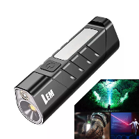BIKIGHT 1000LM Mini Draagbare Magnetische Zak LED Zaklamp Zijlicht Sterk Licht Fakkel Drie Lichtbronnen Waterdichte Werk