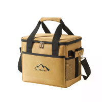 IPRee Buitenkamp Large Capaciteit Picknick Aluminiumfolie Geïsoleerde Doos Handheld Koeler Vers Doos Schoudertas Draagba