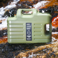 IPRee Campingwatercontainer Draagbare Auto Rijwatertank 18,5L Grote Capaciteit Buitenwateremmer met Kraan Picknickaccess
