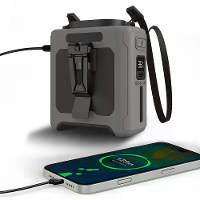 IPRee Draagbare Heupventilator 10000mAh USB Oplaadbare Ventilator Buitenzijde Heupclip Campingventilator Mini Hangnekven