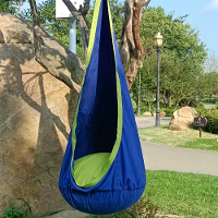 IPRee Draagbare Kindersensory Hangstoel Hangmat Draagbare Parachuteschommel Bed met Opblaasbare Kussen Binnen/Binnenplaa