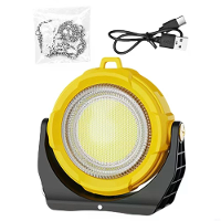 IPRee Draagbare LED lamp USB Oplaadbare Werk Magnetische Lamp Zonne  Campinglamp 3 Lichtstanden 4 Aanpasbare RGB modi AB