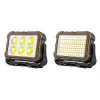 Draagbare oplaadbare zonne energie campinglamp 360° verlichting auto reparatie met magneet zaklamp COB auto onderhoud ha