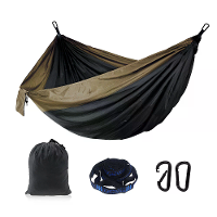 IPRee Draagbare Parachute Hangmat 270x140cm Camping Overleving Buiten Binnen Hangmat voor Achtertuin Patio Hiken Reizen