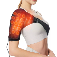 IPRee Draagbare Schoudersteun Warmtepad Verstelbare 3 Niveaus Instellingen Verhitting Elektrische Schouderomslag Verwarm