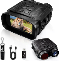 IPRee DT59 4K Nachtsicht Verrekijker 40MP 8X Digitale Zoom HD Camera Video 5000mAh Oplaadbaar 3inch Scherm Speervisie vo