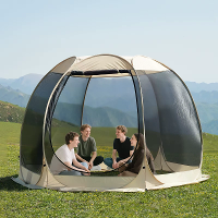 [EU Direct] Xmund 6 8 Persoons Draagbare Schermhuis Tent met Muggenoxforddoek Draagbare Camping Automatische Snelle Open