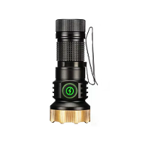 F473 7*XPG LED Powerful Mini Keychain Flashlight 1 Modes EDC Torch Aluminum Alloy 1Colorful Lighting Camping Magnet Clip
