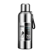 IPRee Grote Capaciteit 1000ml/2000ml Koude Thermische Thermosbeker Rvs Geïsoleerde Thee Koffie Waterfles Isolatie Flask