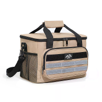 IPRee Grote Capaciteit Buitenthermosetasje Handheld & Crossbody Multi Lagen Reis Thermosetasje Tweeweg Rits Draagbaar Bu