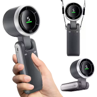 IPRee Handheld Mini Elektrische Ventilator Turbo Vouwbare Draagbare Nek Hangende Ventilatoren 5 Snelheden Oplaadbare Ven