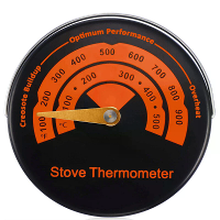 IPRee Houtkachelthermometer Magnetische Gaskookplaat Temperatuurmeter met Grote Wijzerplaat om Oververhitting te Voorkom
