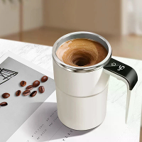 IPRee Intelligent Magnetische Auto Roerbekers met LED Display Temperatuur 380ml Oplaadbare Draagbare Mengkoffiebeker Voo