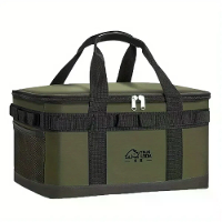 IPRee Kampeertas Bestekopslag Tas Kookgerei Organizer Kookgerei Kit Tas voor Kamperen Picknick Tas