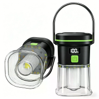 IPRee LY27 1500mAh LED Kampeerlamp 350LM 7 Modi Type C Oplaathbare Werklamp met Digitaal Weergave Batterij Indicator Wat