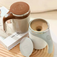 Magnetische Automatische Zelf Roerende Beker RVS Temperatuur Verschil Koffie Mengbeker Slimme Blender Thermische Beker