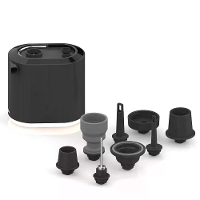 Mini Luchtpomp voor Opblaasbaar Ballenbed 2 in 1 Oplaadbaar met Kampeerlamp, Compacte opblaaspomp voor Vlotten, Ballonne