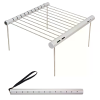 IPRee Mini Pocket BBQ Grill Draagbare RVS BBQ Grill Vouwbare BBQ Grill Stoofrek Huis Buiten Kamperen Barbecue Accessoire