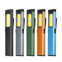 Multi functionele Superheldere LED Mini Zaklamp Dubbele Bron USB Oplaadbare Werklamp Hoge Helderheid Voor Kamperen Wande