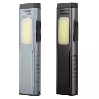 Multi functionele USB oplaadbare werklicht met penclip en zoemer sterke magnetische COB aluminium zaklamp camping tent l