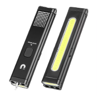 Multifunctionele opvouwbare zaklamp met RGB licht,ingebouwde batterij,magnetisch oplaadbare werklamp met clip,noode repa