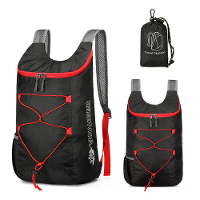 IPRee Multifunctionele Outdoor Opvouwbare Rugzak Hoge Dichtheid Lichtgewicht Waterproof Nylonstof Sporttas voor Kamperen