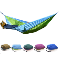 Outdoor Camping Hangmat Parachute Doek Lichtgewicht Nylon Draagbare Hangmat Voor 1 2 Personen 260 x 140CM