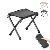 IPRee Outdoor Draagbare Opvouwbare Kruk Oxford Katoen Opvouwbare Kruk Antislip Campingkruk Stoel Waterdicht Visstoel Pic