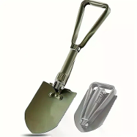 IPRee Outdoor Opvouwbare Schep Stalen Multifunctionele Kampeertools Overlevingsschep Met Opbergtas Voor Buitensporten