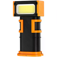 Portable Magnetic Waterproof Work Light Type C Rechargeable LED Flashlight with Digital Display, Rotating Lamp Head, Dua