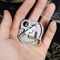 IPRee Titanium Legering Draagbare Kleine Snijgereedschappen Buiten Multifunctionele Schroevendraaier Moersleutel Nood Sl