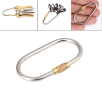 Titanium sleutelhanger Karabijnhaak Schroefslot Fleshaak Gesp Hangslot Sleutelhanger Camping Wandelen