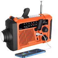 IPRee TUOXIANG T 6667 Zonne energie Noodradio met Zaklamp en Leeslamp SOS Alarm Handcrank Radio USB Opladen Multifunctio