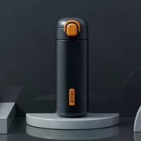 IPRee Vacuüm Thermoskan Draagbare RVS Vacuümfles met Rietje Schattige Thermosfles Elegante Mode Koffiemok School